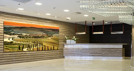 Modern lobby interior.- lobby interior Wall Art