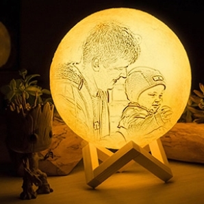 Custom Photo Moon Lamp Father's Day Sale new zealand