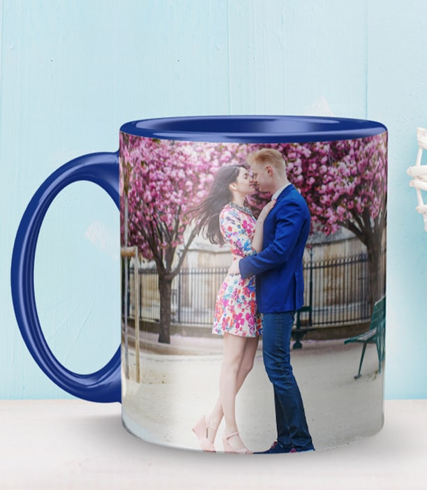 Blue Photo Mug