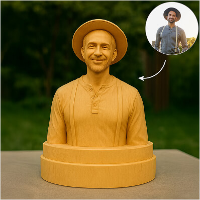 Custom Wood Human Statues